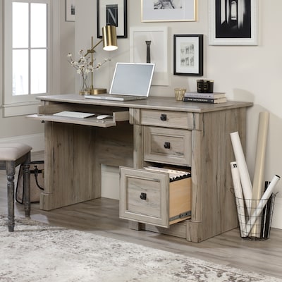 Sauder Palladia 53"W Computer Desk, Split Oak (424819)