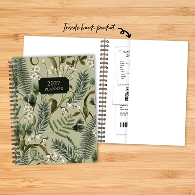 2027 Willow Creek Woodland Garden 6.5" x 8.5" Calendar Year Weekly & Monthly Standard Planner, Assorted Colors (66126)