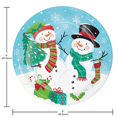 Say Hooray! Frosty Friends Paper Plates and Napkins Kit, Multicolored, 48/Pack (DTC9390E2G)