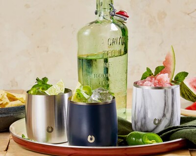 Stainless Steel Rocks Glass with Lid - Steel