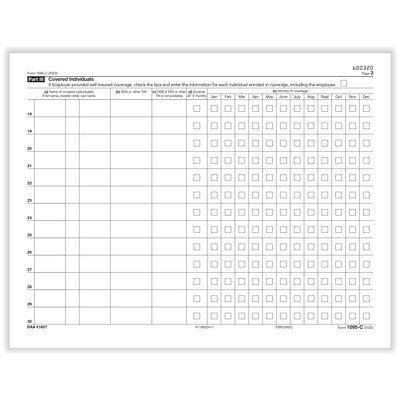 ComplyRight 1095-C Tax Form, 25/Pack (1095CIRSC25)