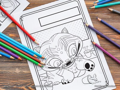 bendon K-POP Demon Hunters Official Coloring Book, 40 Pages (65704)