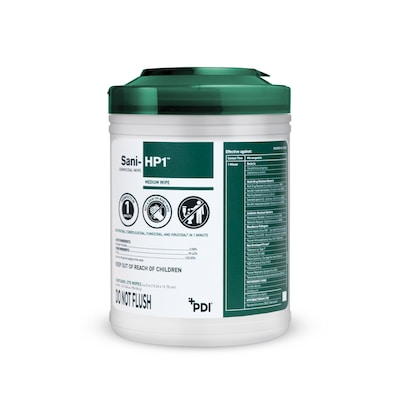 PDI Sani-HP1 Disinfecting Wipes, 275 Wipes/Canister (P62572)