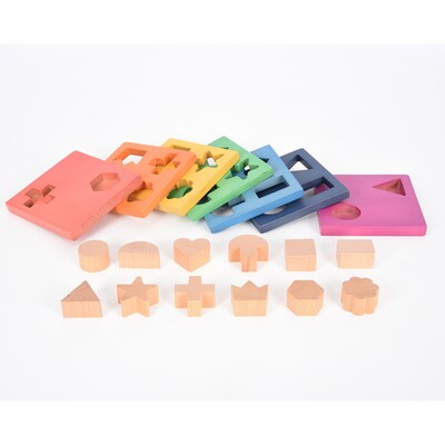 TickiT Rainbow Wooden Shape Stacker (CTU73532)
