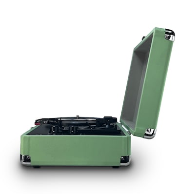 Victor Metro Plus Bluetooth Suitcase Turntable 3-Speed Vinyl Record Player with Speakers, Mint (VSRP-850B-MT)