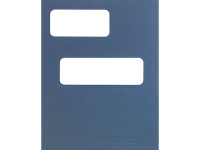 ComplyRight Double-Window Tax Presentation Folder, Blue, 50/Pack (FB01)