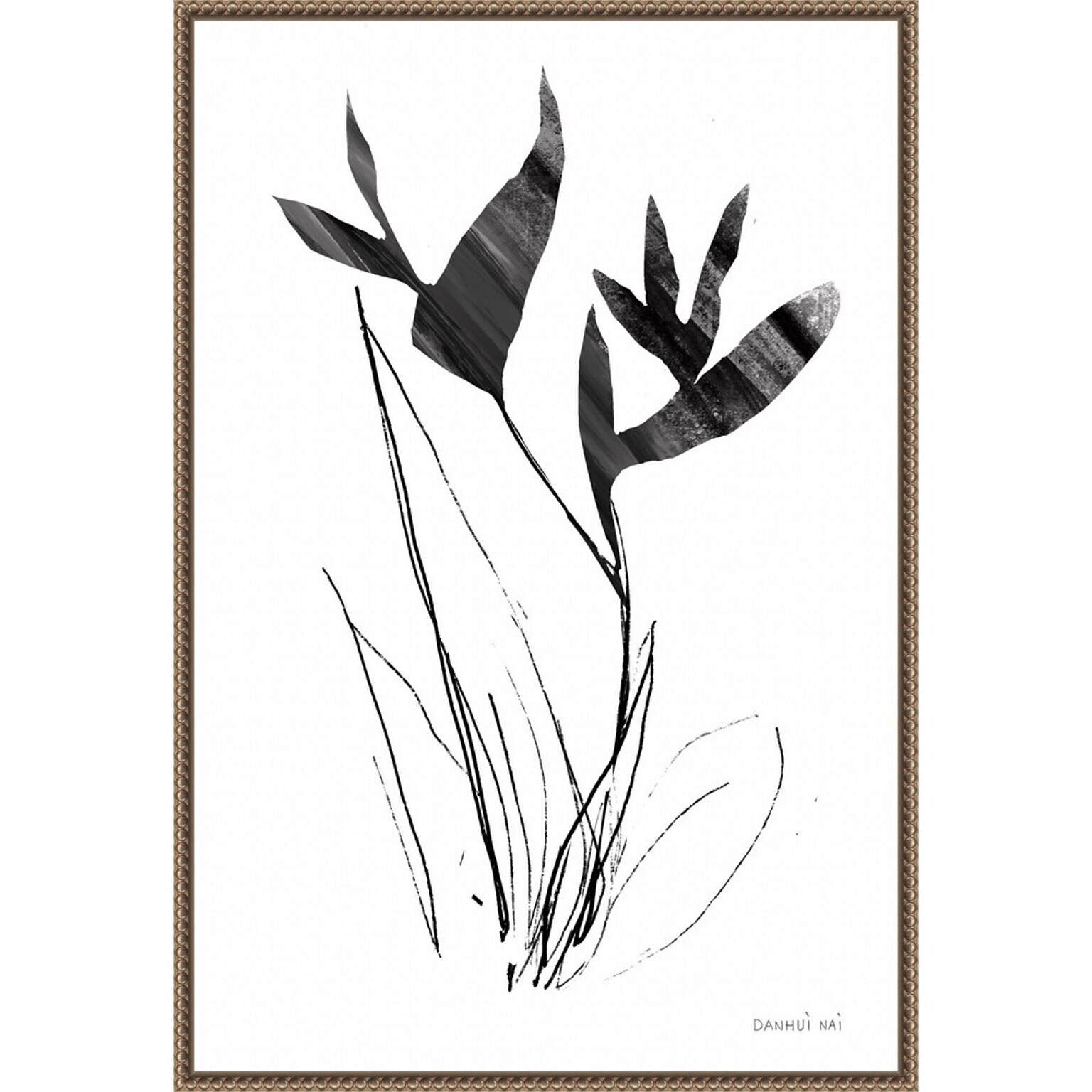 Amanti Art Paradise Botanicals I by Danhui Nai Framed Canvas Wall Art Print, 23 x 33 (A42678302435)