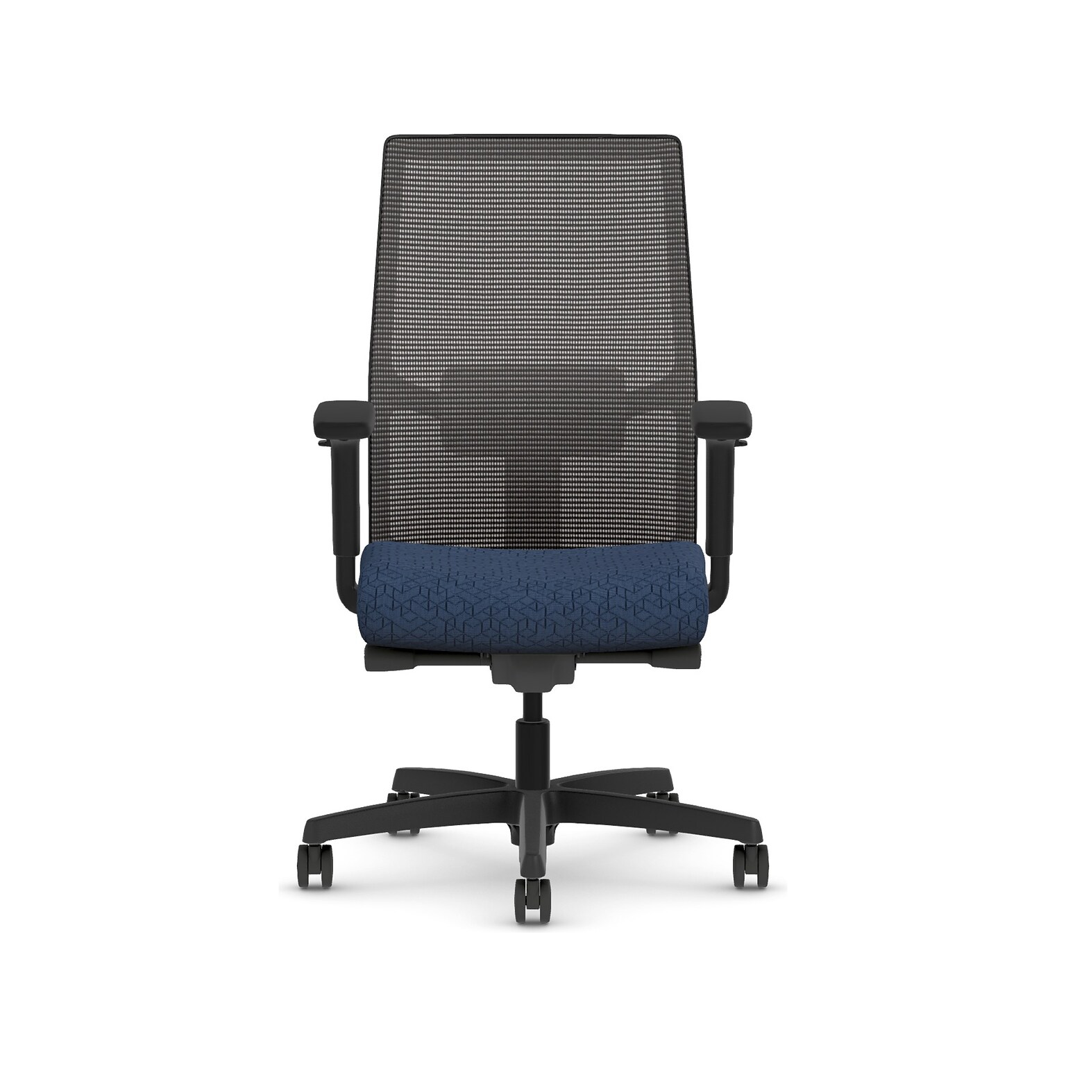 HON Ignition 2.0 Fabric/Mesh Swivel Task Chair, Navy/Black (HIWMMKD.Y2.A.H.IM.APX13.BL.SB.T)