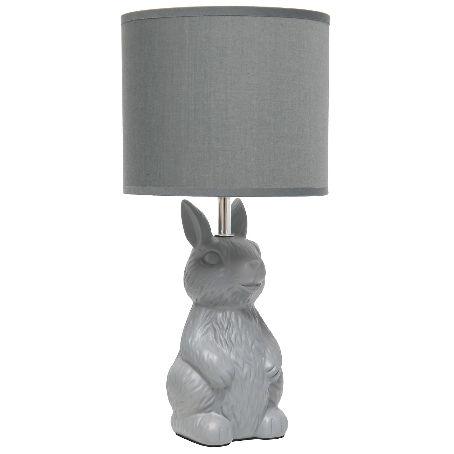 Simple Designs Cute Wonders 16.33 LED Table Lamp, Gray (LT2117-GRY)