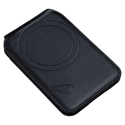 Scapade MagCard Pro MagSafe-Compatible Magnetic Card Holder Wallet with Kickstand and Apple Find My Tracker, Black (S-MGCH)