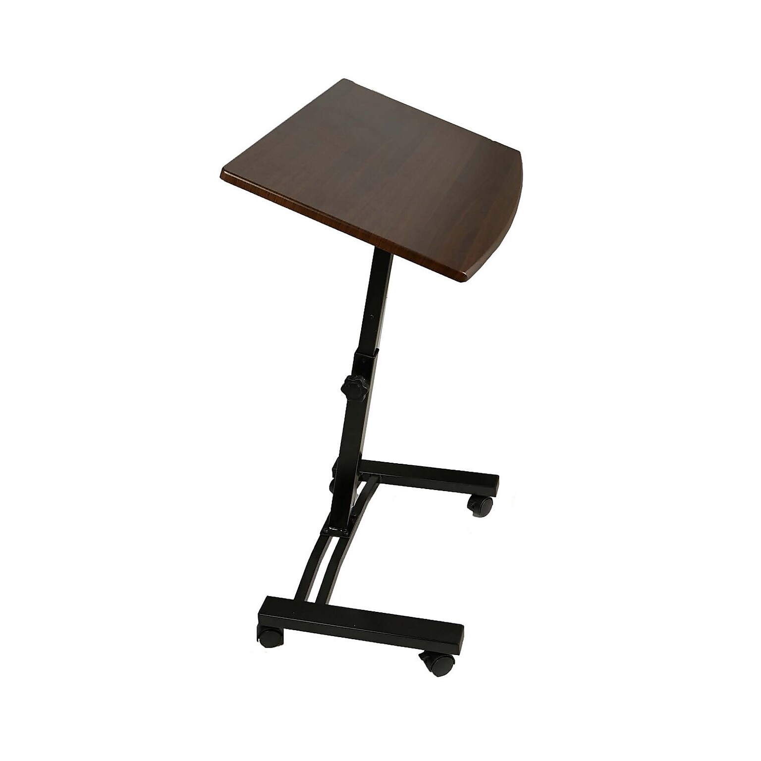 Mind Reader LTCART-BLK Adjustable Standing and Sitting Laptop Cart, Black