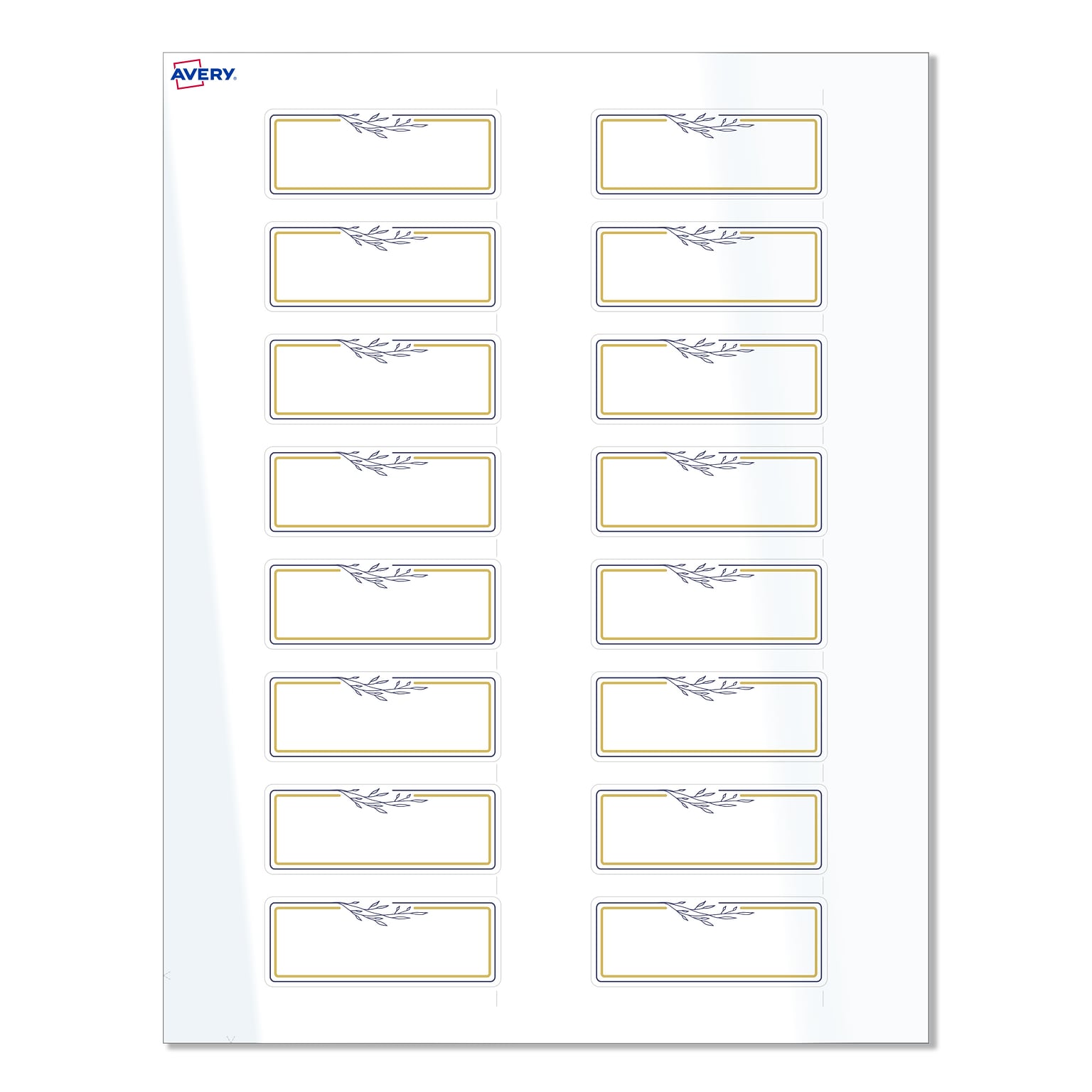 Avery Laser/Inkjet Rectangle Multipurpose Labels, 1 x 2-5/8, White, 160/Pack (S00-D2X)