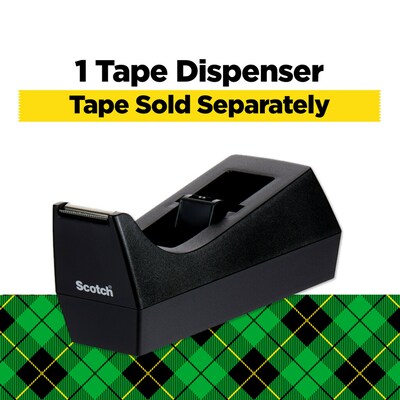Scotch Desktop Dispenser, 2.7, 1 Core, Black (MMMC38BK)