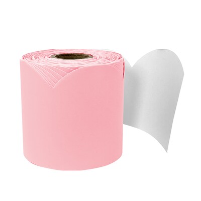 Carson Dellosa Education Rolled Scalloped Bulletin Board Border, 3 x 65, Dusty Rose, 3/Bundle (CD-