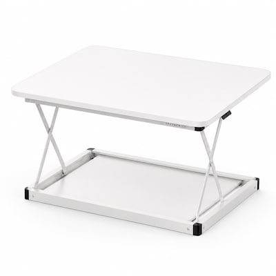 Uncaged Ergonomics CHANGEdesk 27.5W Mini Desktop Standing Desk Converter, White (CDMM-W)
