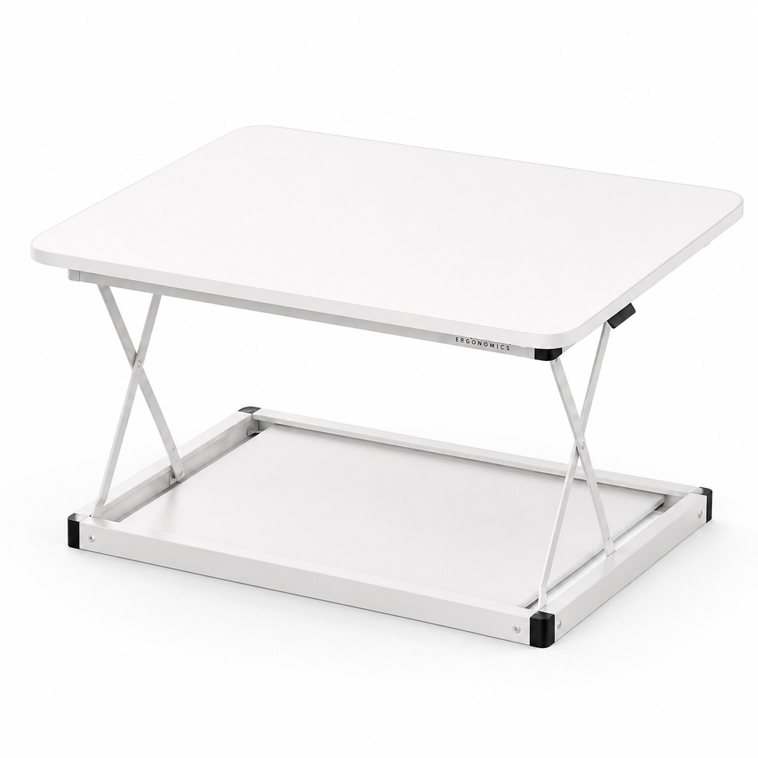 Uncaged Ergonomics CHANGEdesk 27.5W Mini Desktop Standing Desk Converter, White (CDMM-W)