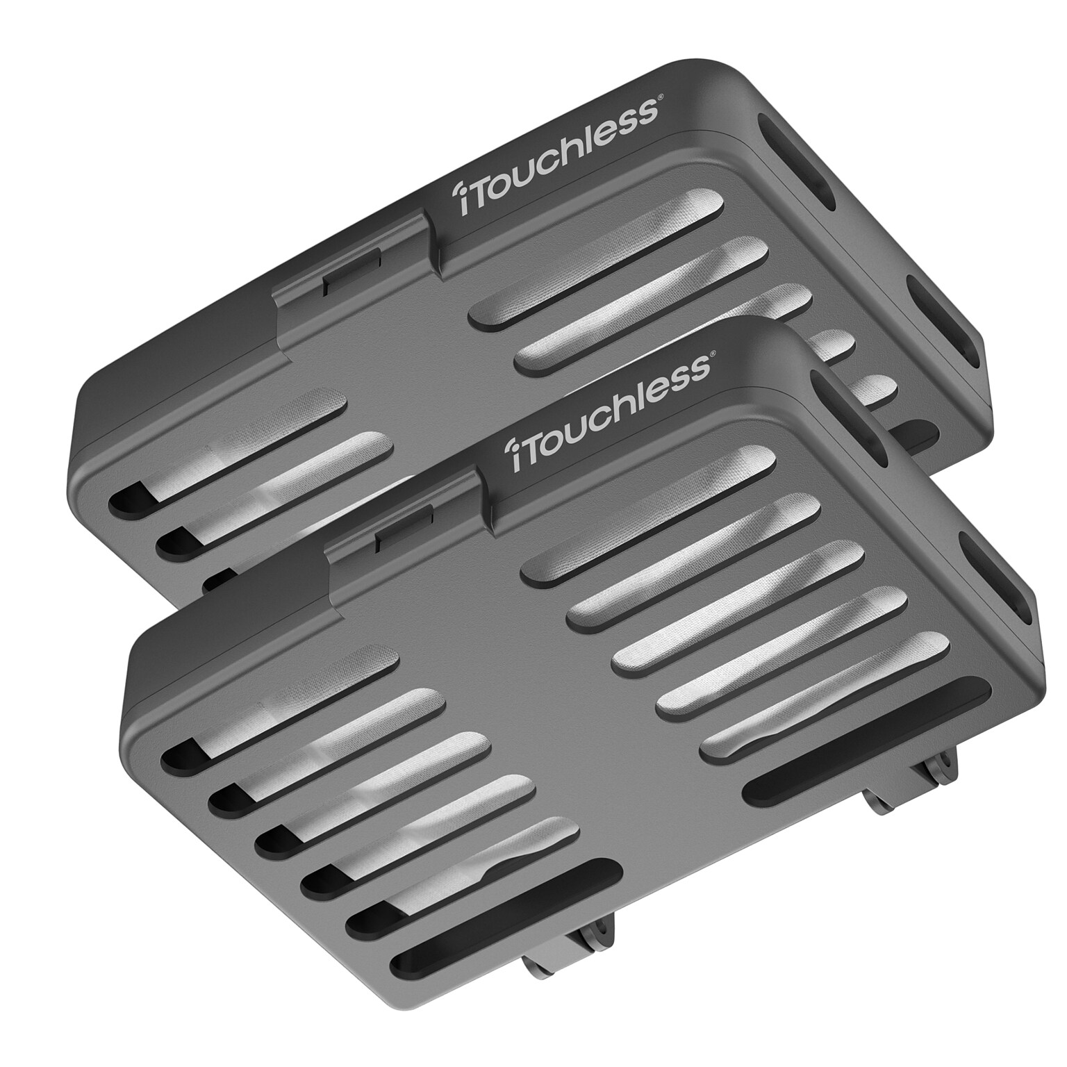 iTouchless AbsorbX Deodorizer Cartridge, Black, 2/Pack (UNICFGB)