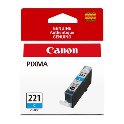 Canon 221 Cyan Standard Yield Ink Cartridge  (2947B001)