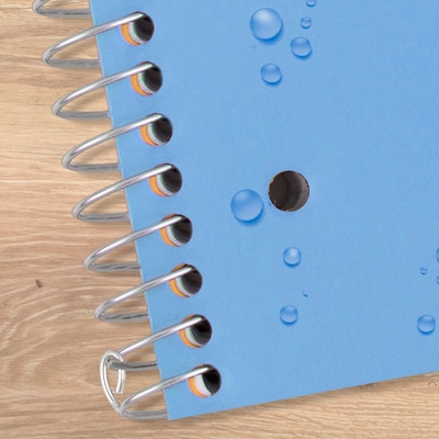 Five Star Spiral Notebook Plus Study App, 3 Subject, College Ruled, 8.5" x 11", Sky Blue (820003NH0)