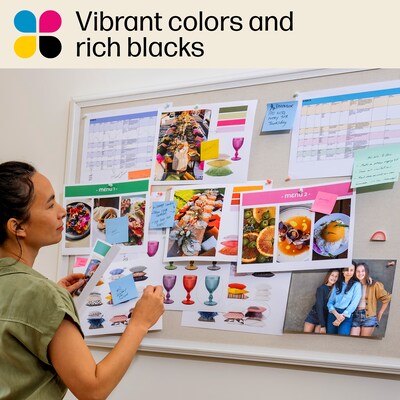 HP 923e Black High Yield and Cyan/Magenta/Yellow Standard Yield Ink Cartridge, 4/Pack