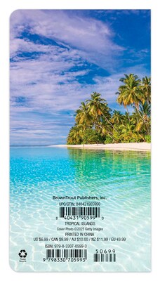 2026-2027 BrownTrout Tropical Islands 3.5 x 6.5 Monthly Planner (9798330705993)