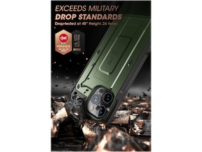 SUPCASE Unicorn Beetle PRO Dark Green Rugged Case for iPhone 14 Pro Max (SUP-iPhone2022Pro-6.7-UBPro-SP-Guldan)
