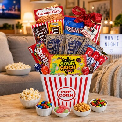 Alder Creek Everyday Assorted Movie Night Gift Basket (FG03068)