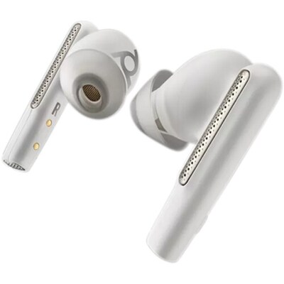 Plantronics Voyager Free 60+ UC Wireless Bluetooth Earbuds, USB-C Teams, White Sand (7Y8G8AA)