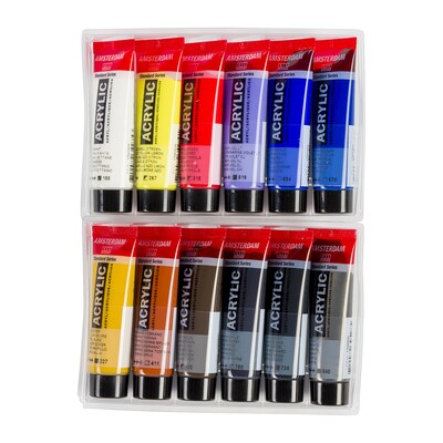 Amsterdam Urban Landscape Acrylic Paint, Assorted Colors, 12/Pack (AMS17820603)
