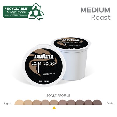 Lavazza Perfetto Espresso Coffee Keurig® K-Cup® Pods, Dark Roast, 22/Box (6000)