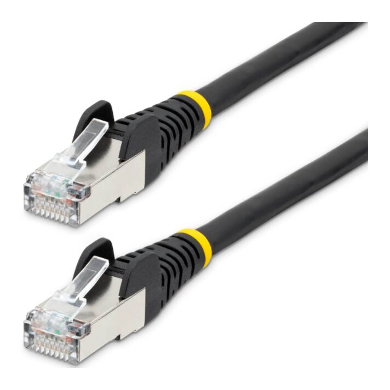 StarTech Low Smoke Zero Halogen 10 RJ45 to RJ45 Networking Cable, Male to Male, Black (NLBK-10F-CAT6A-PATCH)