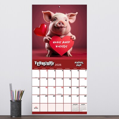 2026 TF Publishing Playful Pigs 12" x 12" Monthly Wall Calendar (26-1023)