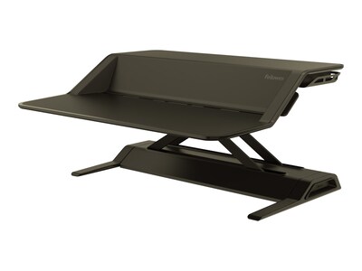 Fellowes Lotus Sit-Workstation 6"H Adjustable Metal Stand, Black (0007901)