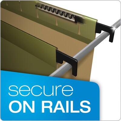 Pendaflex SureHook Hanging File Folders, Legal Size, Standard Green, 20/Box (PFX 6153 1/5)