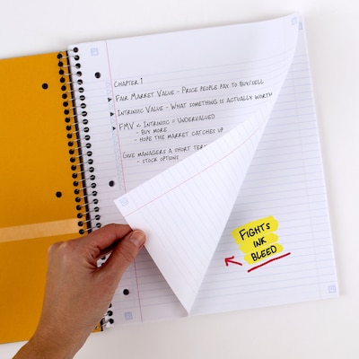 Five Star 5-Subject Subject Notebook, 8.5" x 11", College Ruled, 200 Sheets, Black (72081)
