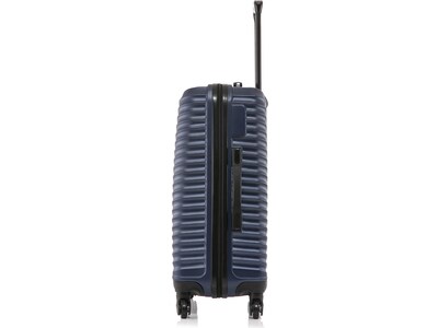 DUKAP Adly 24" Hardside Suitcase, 4-Wheeled Spinner, TSA Checkpoint Friendly, Navy Blue (DKADL00M-BLU)