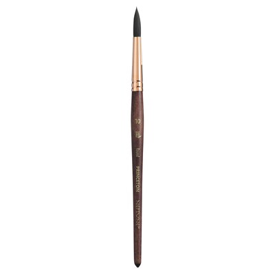 Princeton Neptune Short Handle Watercolor Synthetic Round Brush, 2/Pack (PBXP4750R10-2)