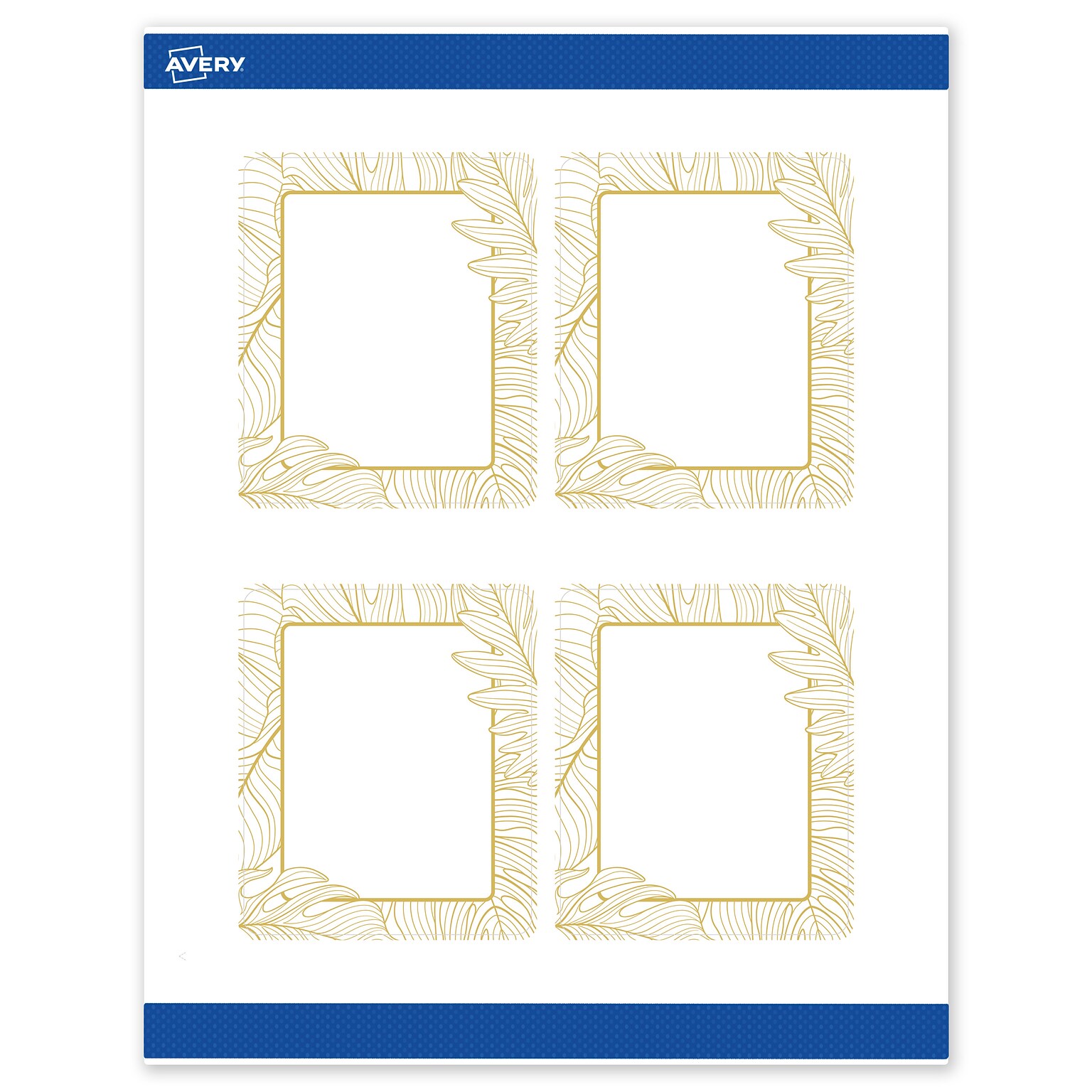 Avery Laser/Inkjet Rectangle Multipurpose Labels, 4 x 3-1/3, White, 40/Pack (S00EVW)