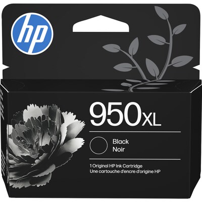 HP 950XL Black High Yield Ink Cartridge, Prints Up to 1,650 Pages (CN045AN#140)