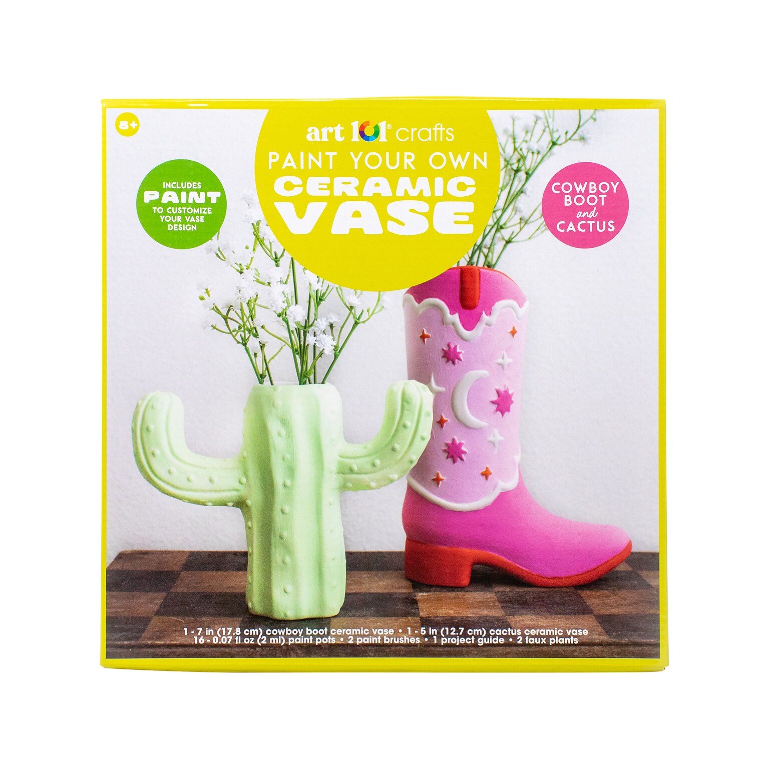 Art 101 Crafts Paint Your Own Ceramic Vase Kit (41050MB)