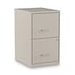 Alera® Soho 2 File-Drawer Vertical Standard File Cabinet, Letter Size, Lockable, 24.1H x 14W x 18