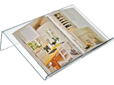 Azar Plastic Document Stand with Lip, Clear (515542)