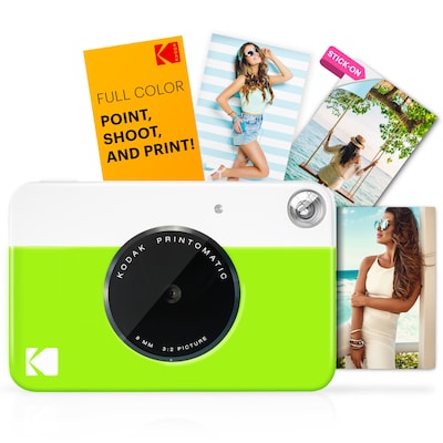 KODAK Printomatic Mini Full-Color 5MP Instant Print Digital Camera, Green (RODOMATICGN)