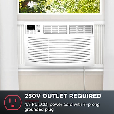 Amana 230-Volt 24,000 BTU Window Air Conditioner with Remote, White (AMAP242CW)