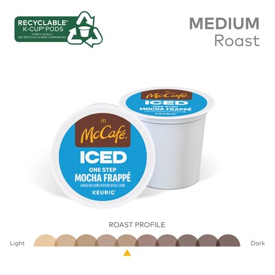 McCafe Mocha Frappe Iced Coffee Keurig® K-Cup® Pods, Medium Roast, 80/Carton (5000372394CT)