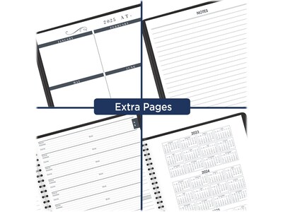 2024 AT-A-GLANCE 8" x 10" Monthly Planner, Black (70-130-05-24)