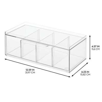 iDESIGN Tea Drawers, Clear, 2/Set (27946M2)