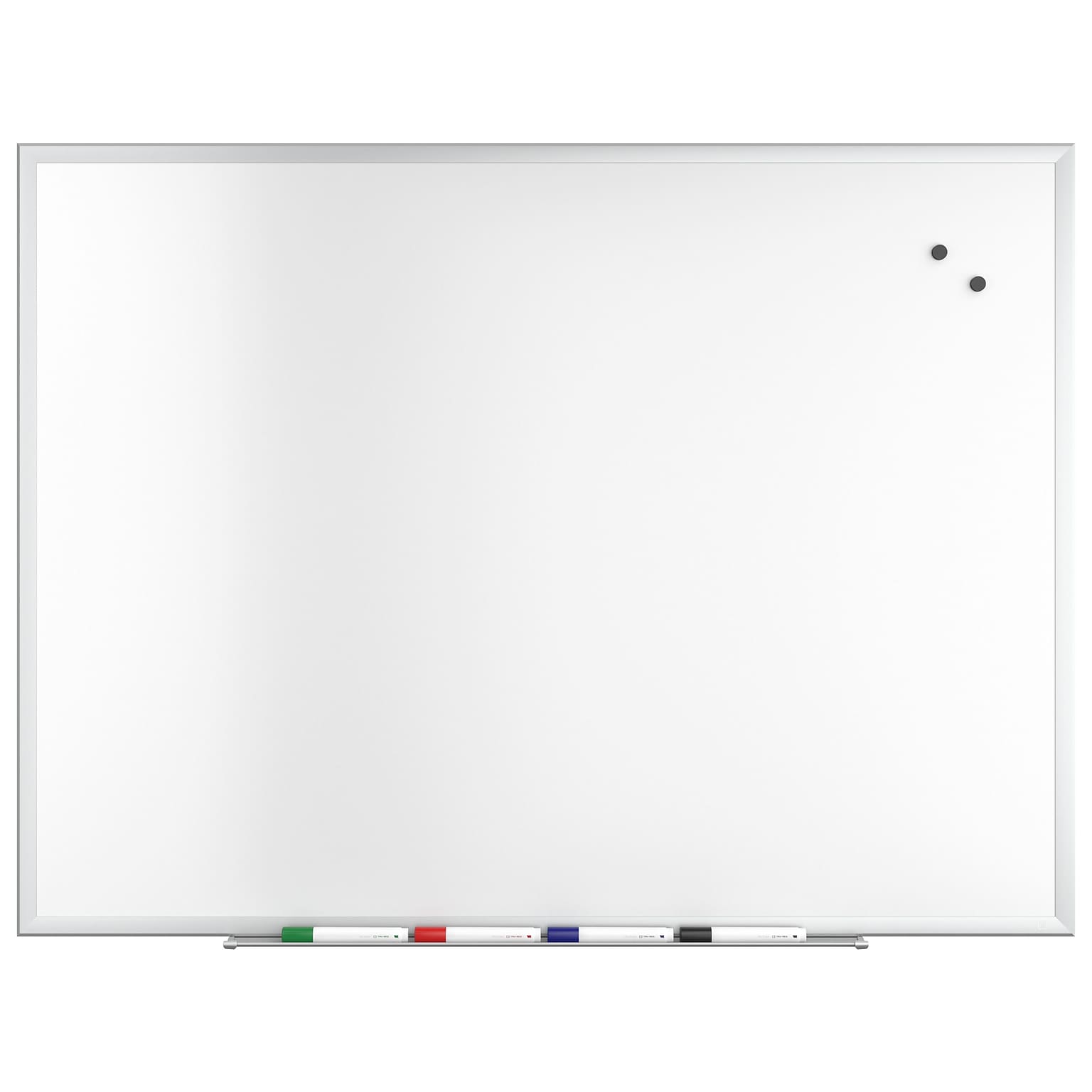 TRU RED™ Magnetic Steel Dry Erase Board, Satin Frame, 4 x 3 (TR61175)