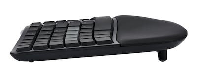 Kinesis mWave Mechanical Wireless Keyboard, Tactile Switch, Black (KB150P-TAC)