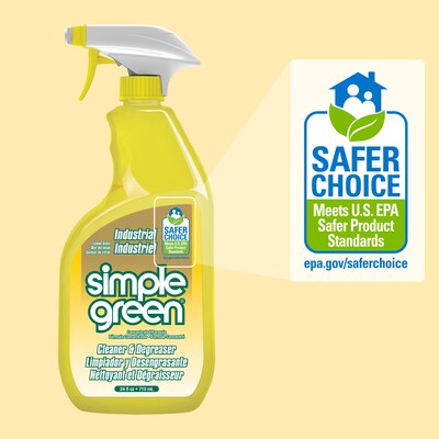 Simple Green Original All-Purpose Cleaner, Lemon Scent, 24 oz., 12/Carton (SMP14002CT)